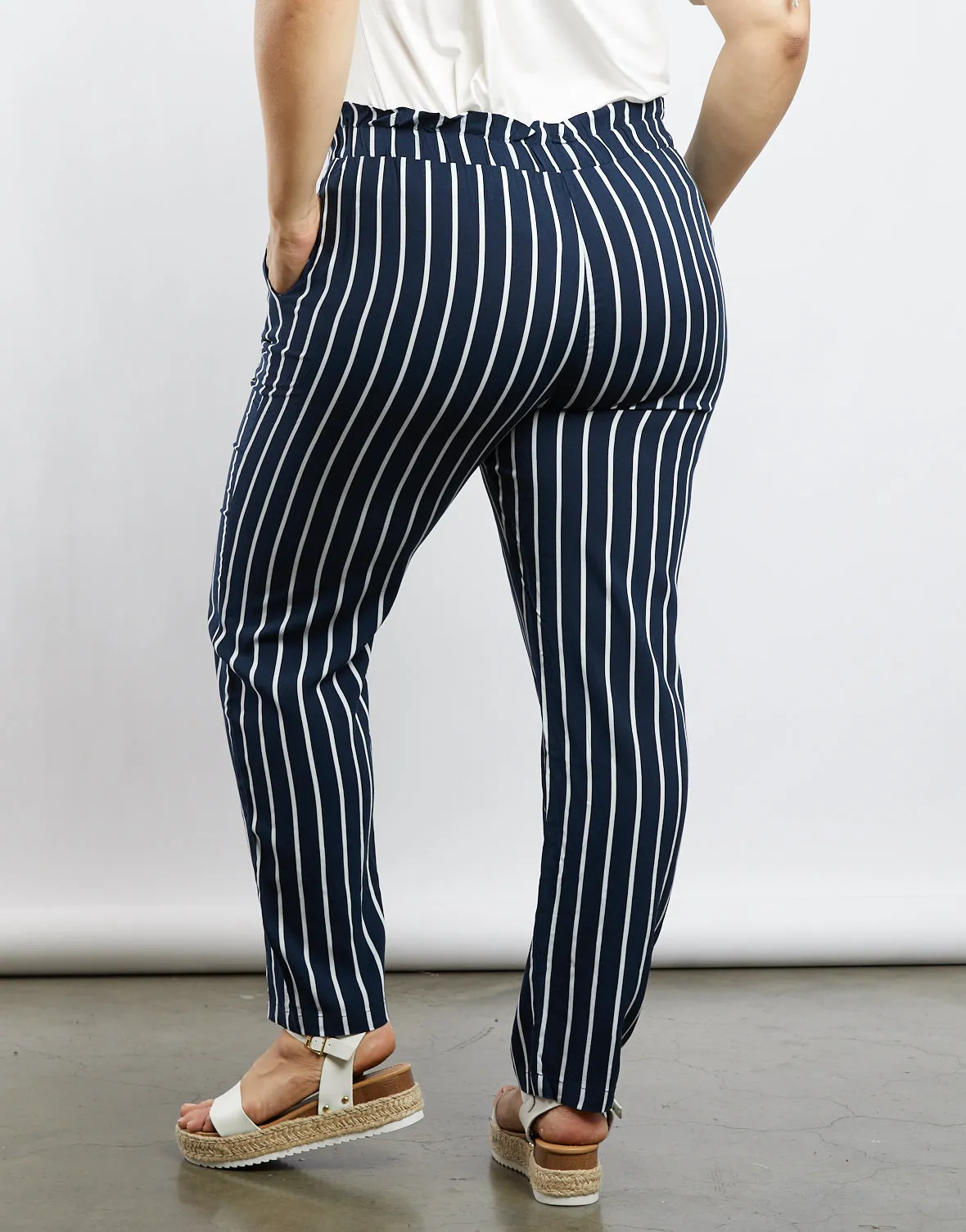 Plus Size Amelia Pinstriped Pants